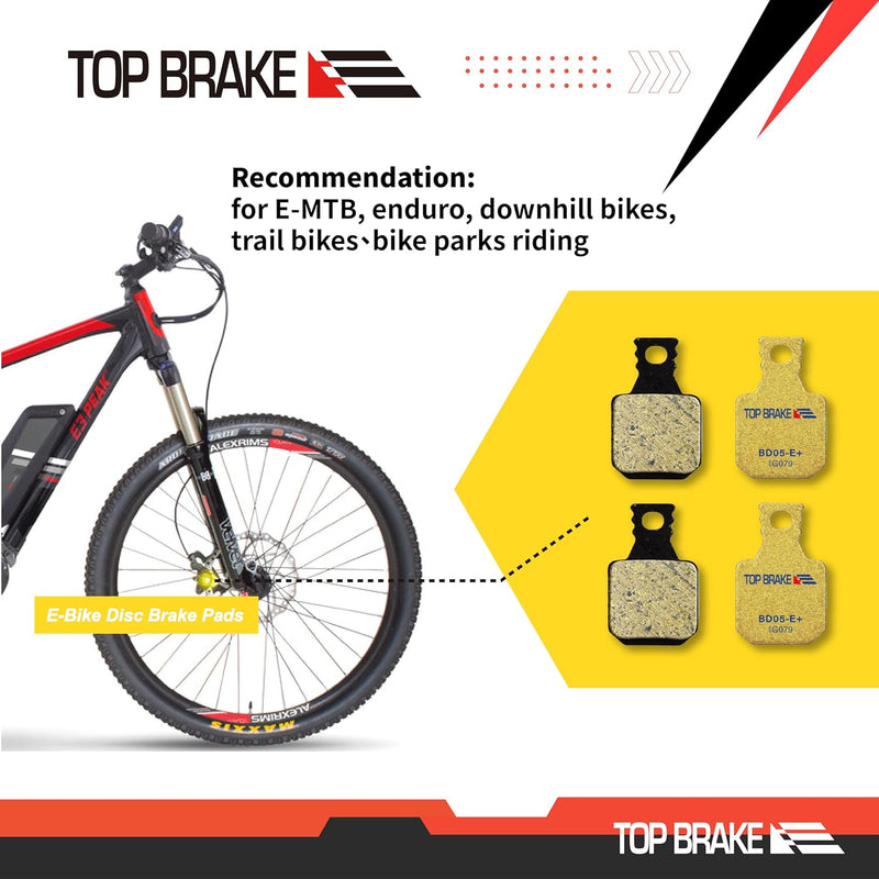 Top Brake Scheibenbremsbeläge Fahrrad für MAGURA MT5/ MT7/ MT5E/MT7 PRO/MT Trail Front