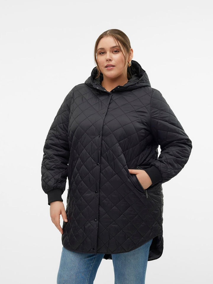 VERO MODA Female Mantel VMHAYLE Steppjacke Bungee Cord XS, Bungee Cord XS