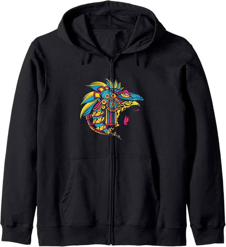 Maya Aztec Gepard Mexiko Kultur Inkas Inka Krieger Geschenk Kapuzenjacke