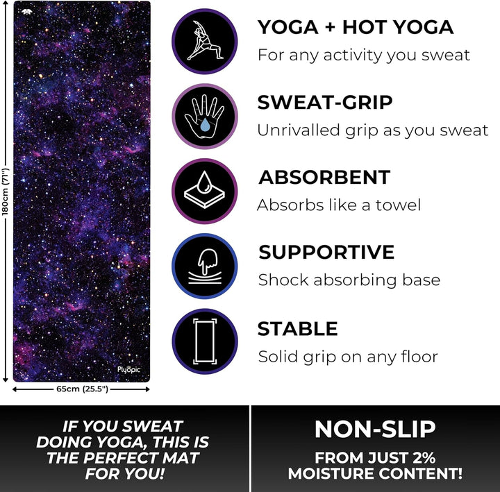 Plyopic All-In-One Yoga-Matte – Rutschfest auch bei Schweiss | Premium Matte mit Sweat-Grip Oberfläc