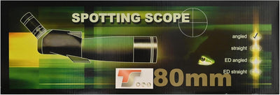 TS-Optics Zoom Spektiv 20-60x80 für Sportschützen Vogelbeobachtung mit Tragetasche Trageriemen Optik