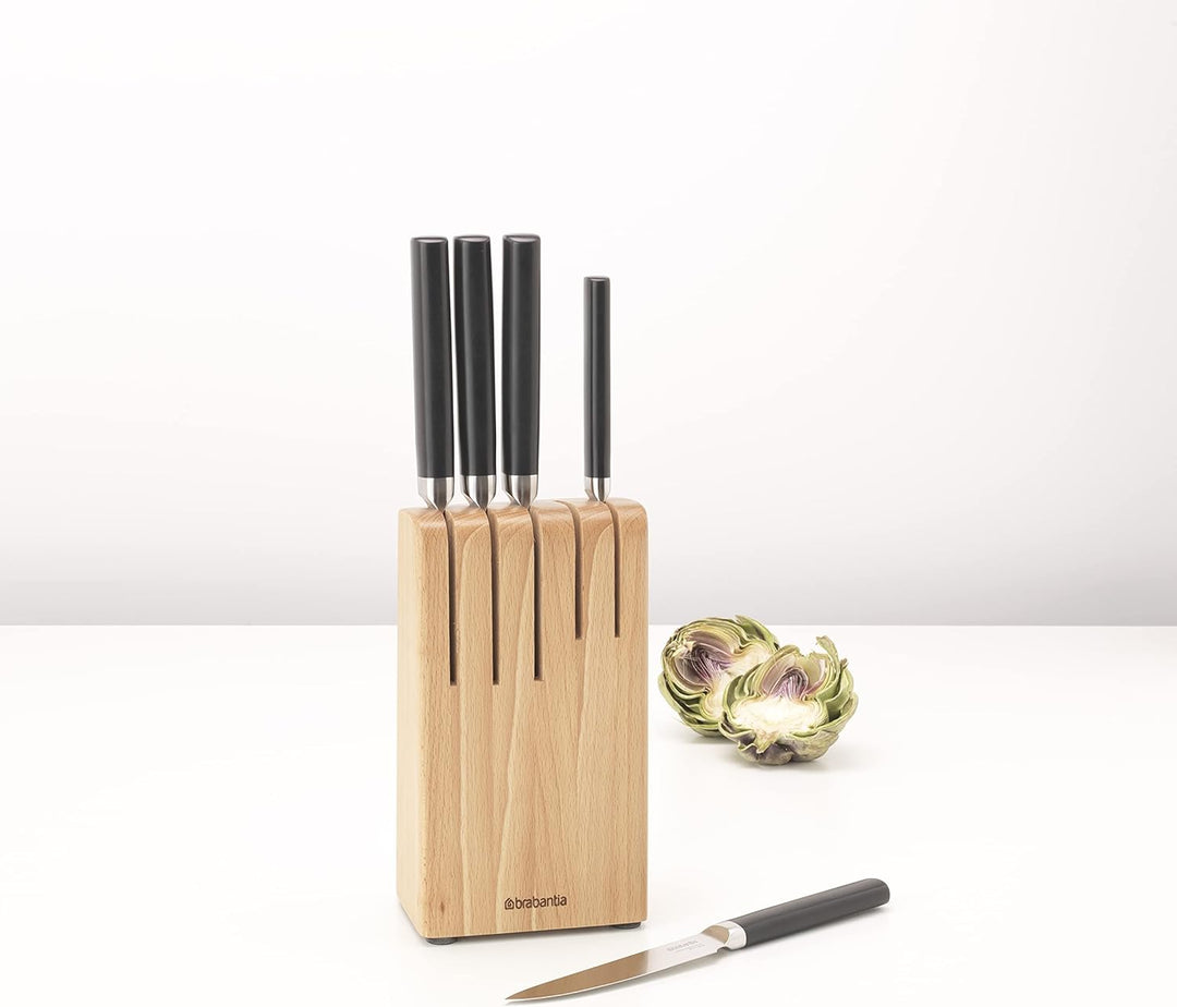 Brabantia Messerblock mit Messer, Schwarz, Einheitsgrösse