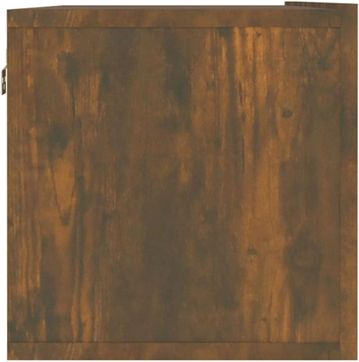 AUVYI TV-Wandschrank Räuchereiche 120x30x30 cm Holzwerkstoff Lowboard Nachttisch Holz Aufbewahrungss