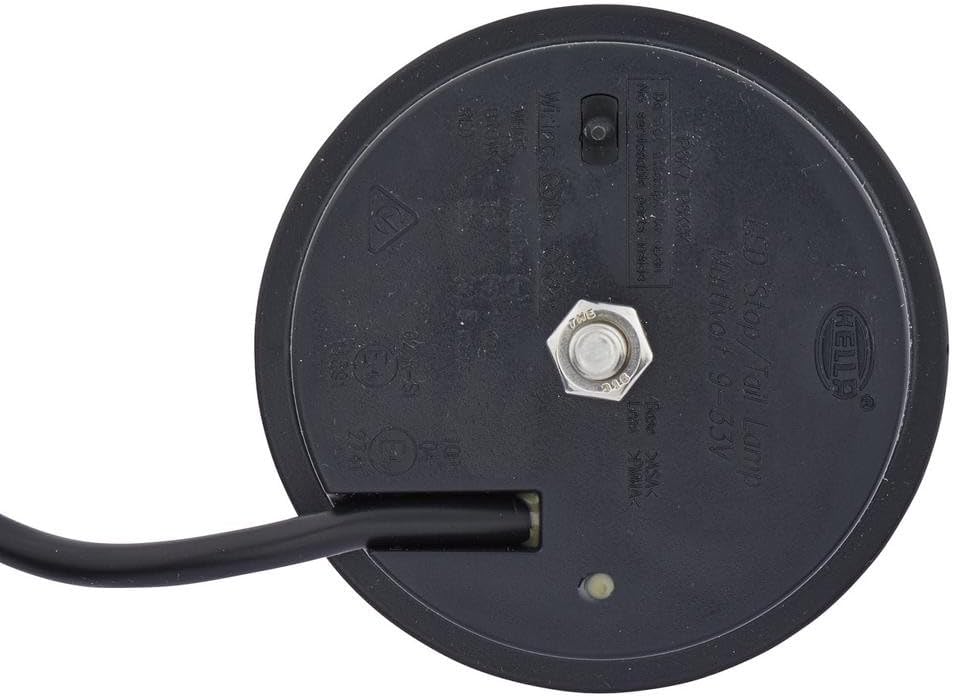 HELLA - Heckleuchte - 83mm - LED - 24/12V - Anbau/geschraubt - Lichtscheibenfarbe: rot - LED-Lichtfa