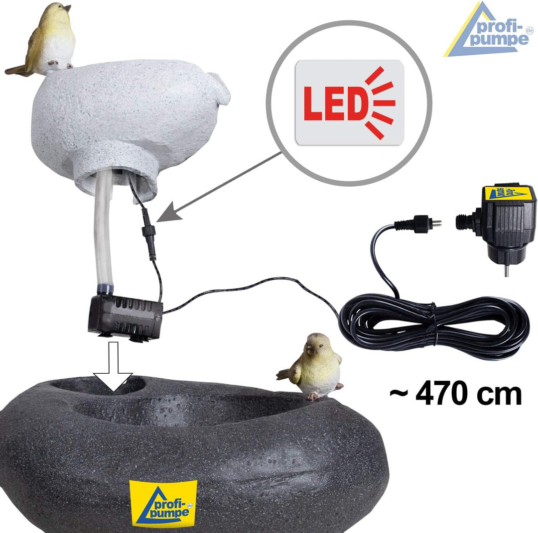 Gartenbrunnen Brunnen Zierbrunnen Zimmerbrunnen Springbrunnen Brunnen 230V Wasserfall Wasserspiel fü