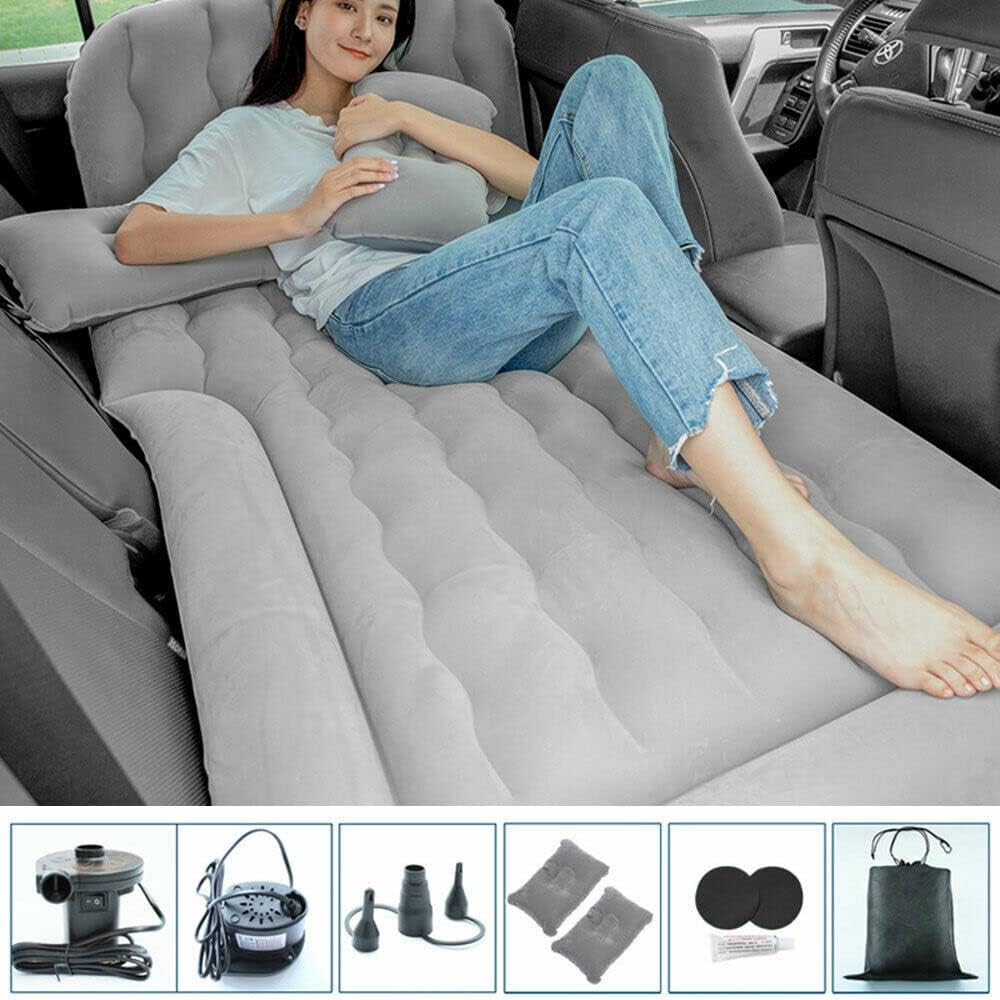 Auto Luftmatratzen, Camping Aufblasbare Matratze mit Luftpumpe und Kissen Bewegliche Dickere Luftbet