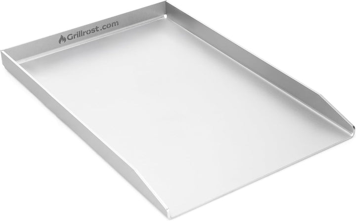 Grillrost.com Das Original Edelstahl Grillplatte | Plancha 49x32,5cm - passend für Weber Genesis I |
