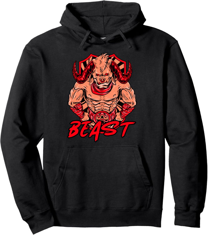 Starker Bodybuilding Powerlifting, Gewichtheber Beast Bulle Pullover Hoodie