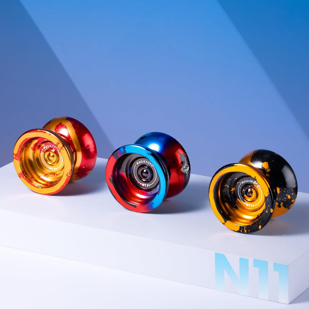 MAGICYOYO JoJo mit Leerlauf und Kugellager, Profi Nicht Reagierender Yoyo N11, Responsive Yoyo für K