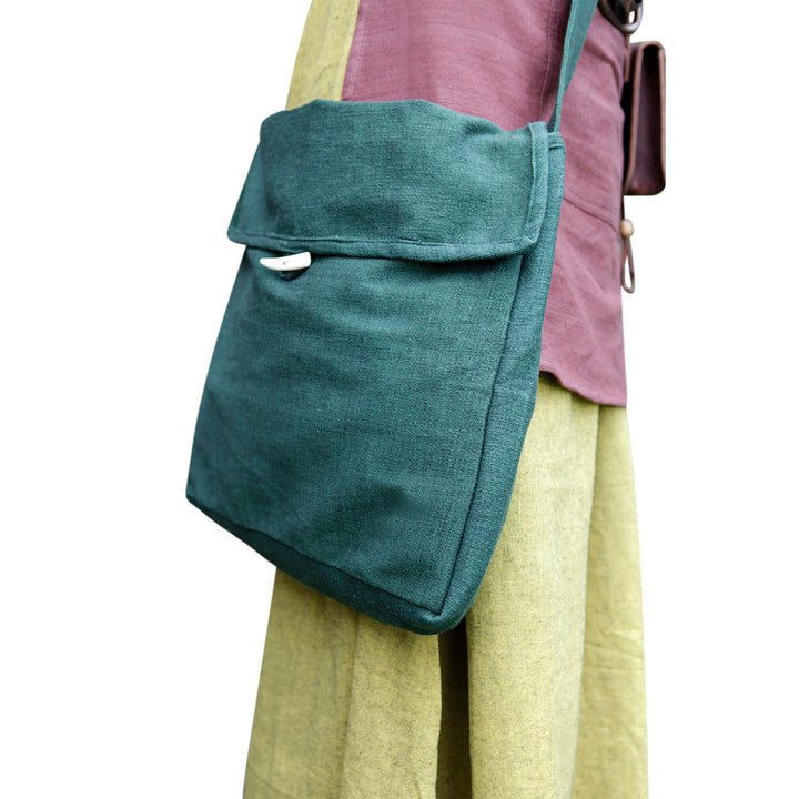 Burgschneider - Tasche Ehwaz - Kleidung für Larp, Mittelalter, Cosplay und Fantasy Grün Einheitsgrös
