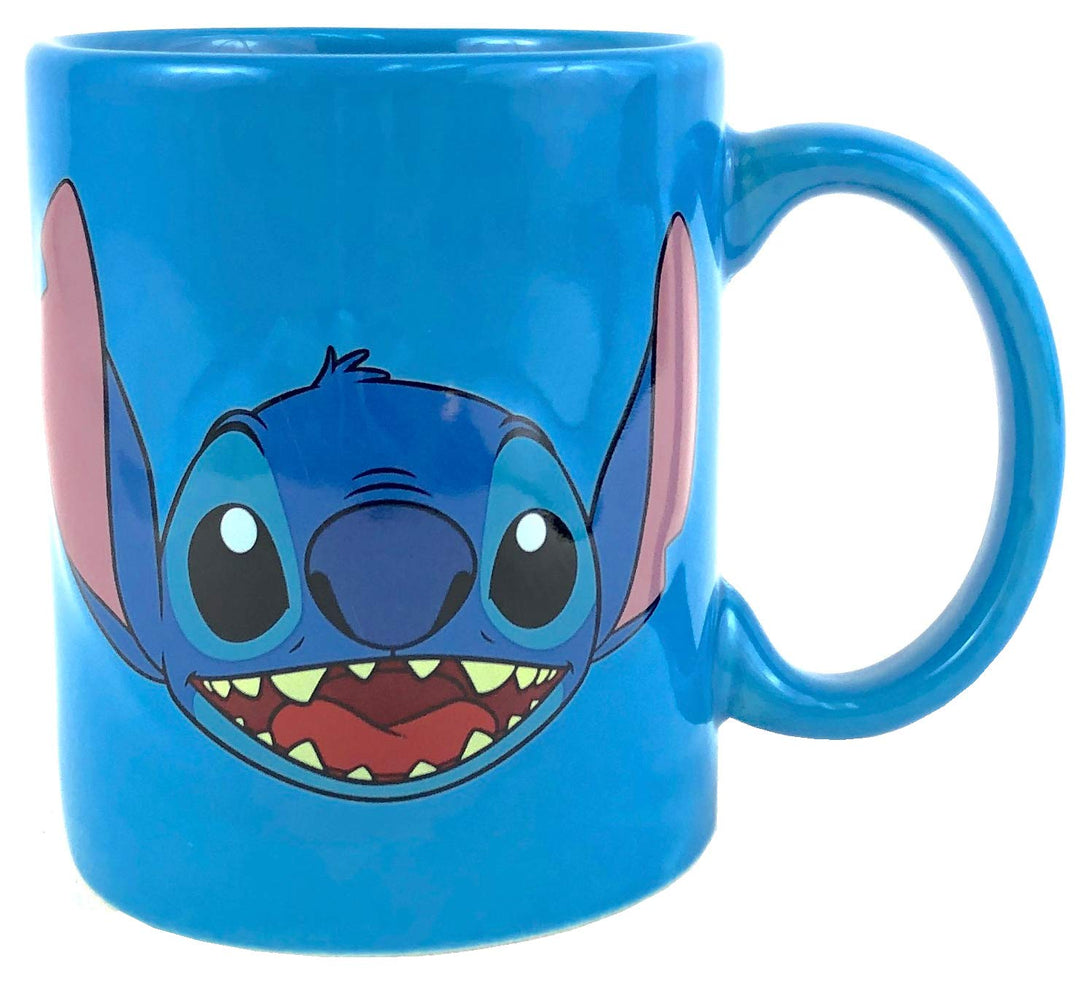 Disney Lilo And Stitch Full Face 3D Relief Tasse Blau 325 ml