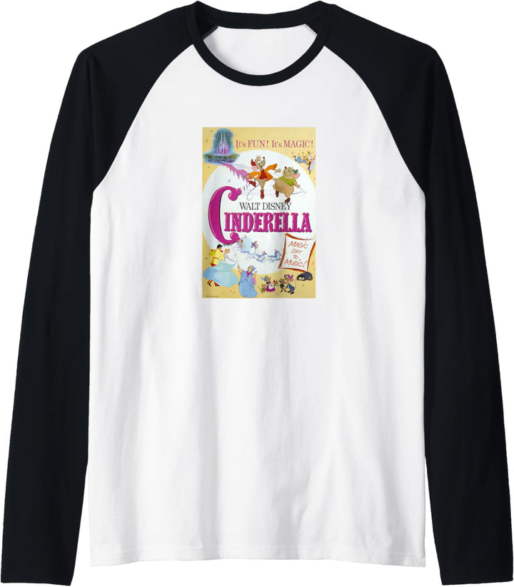 Disney Cinderella Vintage Poster Raglan