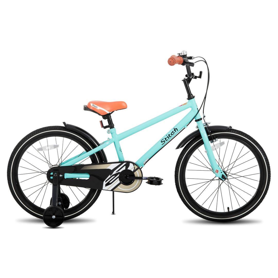STITCH Kinderfahrrad 14/16/18/20 Zoll für Mädchen und Jungen im Alter von 3 bis 13 Jahren, 14/16/18/