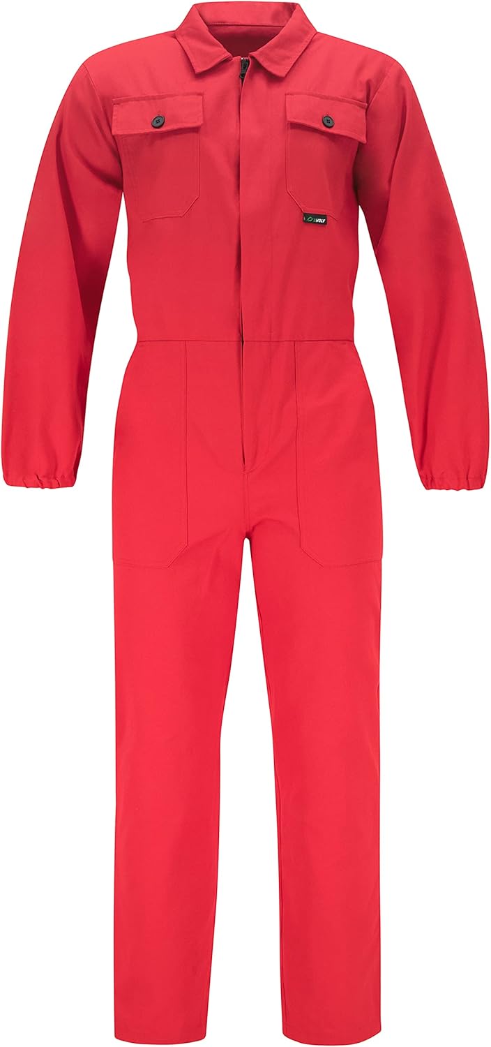 BWOLF ANAX Arbeitsoverall Herren Overall Herren Arbeitskleidung 100% Baumwolle Arbeitsoveralls mit 5