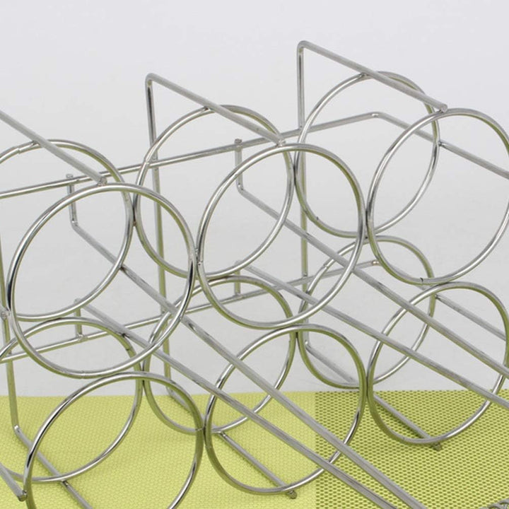 HEMOTON Metall Flaschenträger Mit Griff 6 Fächer Bierträger Für Flaschenkorb 9X9X6 Zoll Robuster Get