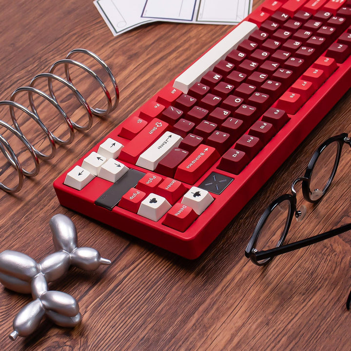 172 Tasten Doubleshot Keycaps Cherry Profil Tastenkappen 7u Spacebar für 60% 65% 95% Mechanische Tas