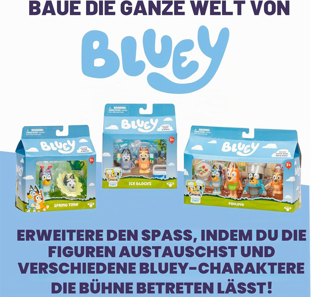 BlueY-Superfan-Spielset; 12 Figuren (5–6,3 cm) Bingo mit flehendem Gesichtsausdruck; Chattermax; Wel