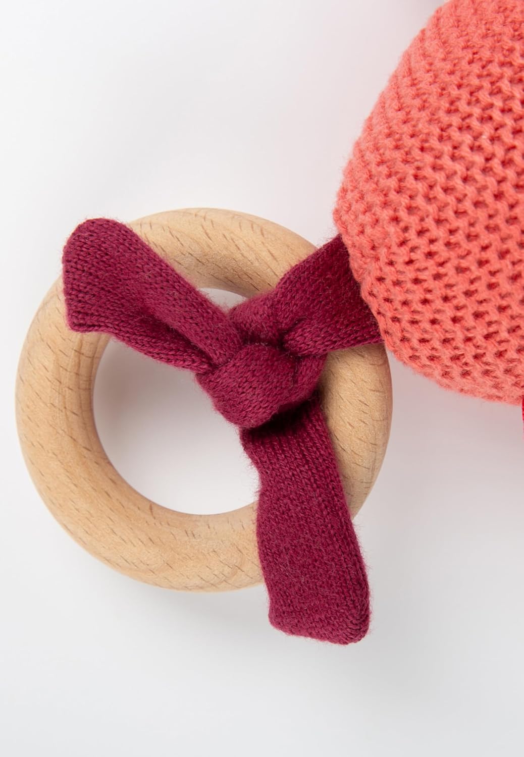 SIGIKID 39674 Strick-Greifling Schmetterling Knitted Love, Babyspielzeug aus Baumwollstrick mit Holz
