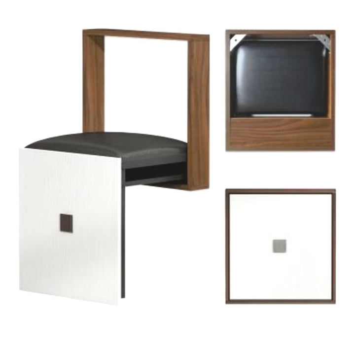 UIILO Faltbarer Wandhocker Wandmontierter 7 cm Ultradünner Klappstuhl Geeignet für Eingangsbereiche