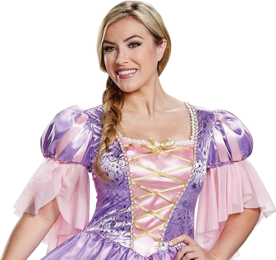 Disguise Damen, offizielles Disney Prinzessin Rapunzel Deluxe Kleid Kostüme in Erwachsenengrösse, Li