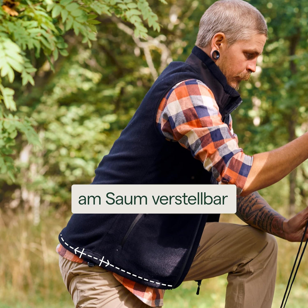 Pinewood Fleece Weste für Herren. Zum Wandern, Trekking, Jagd, Hundesport und vielen Outdooraktivitä