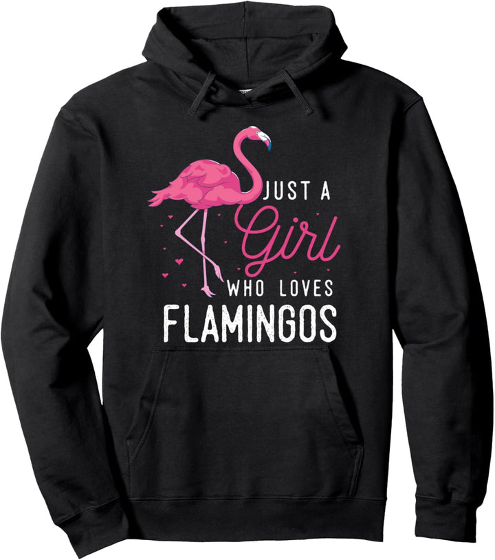 Tropischer Vogel Exotisches Zoo Tier Rosa Flamingo Mädchen Pullover Hoodie