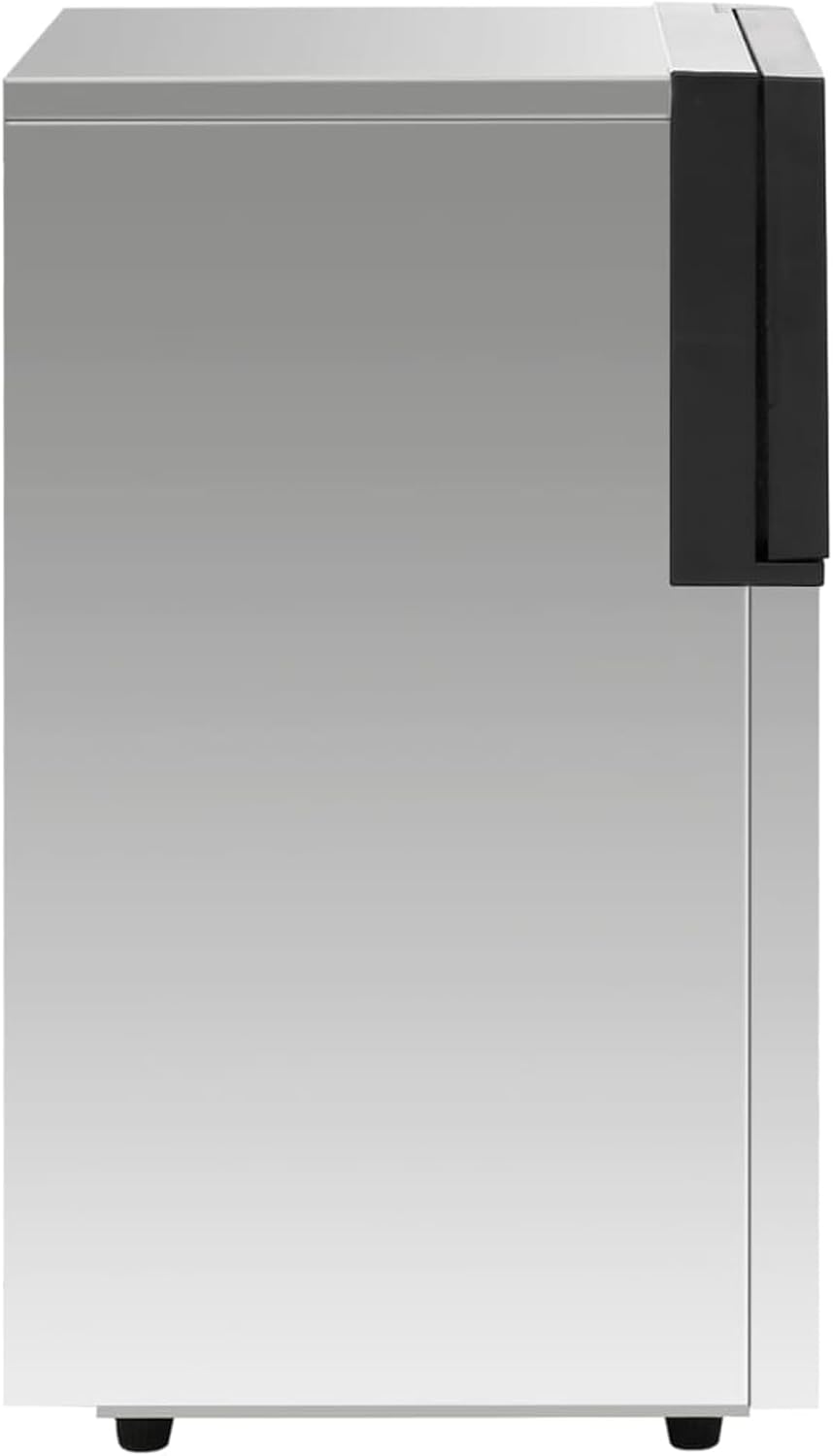 Homgoday Eiswürfelmaschine Silbern 45 kg / 24 h 35,5x34,5x63 cm Silber, 35,5x34,5x63 cm Silber