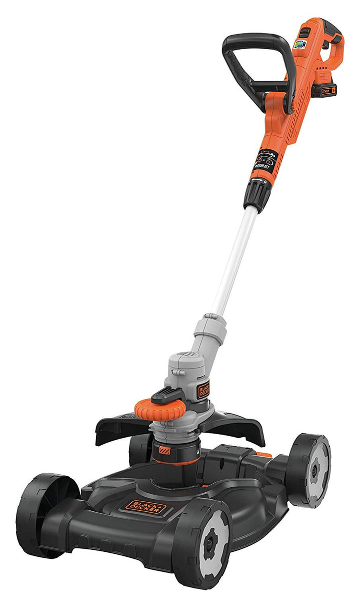 BLACK+DECKER 3-in-1-Werkzeug, 18 V: Rasentrimmer, Rasentrimmer und Rasenmäher, 28 cm, 2 Geschwindigk