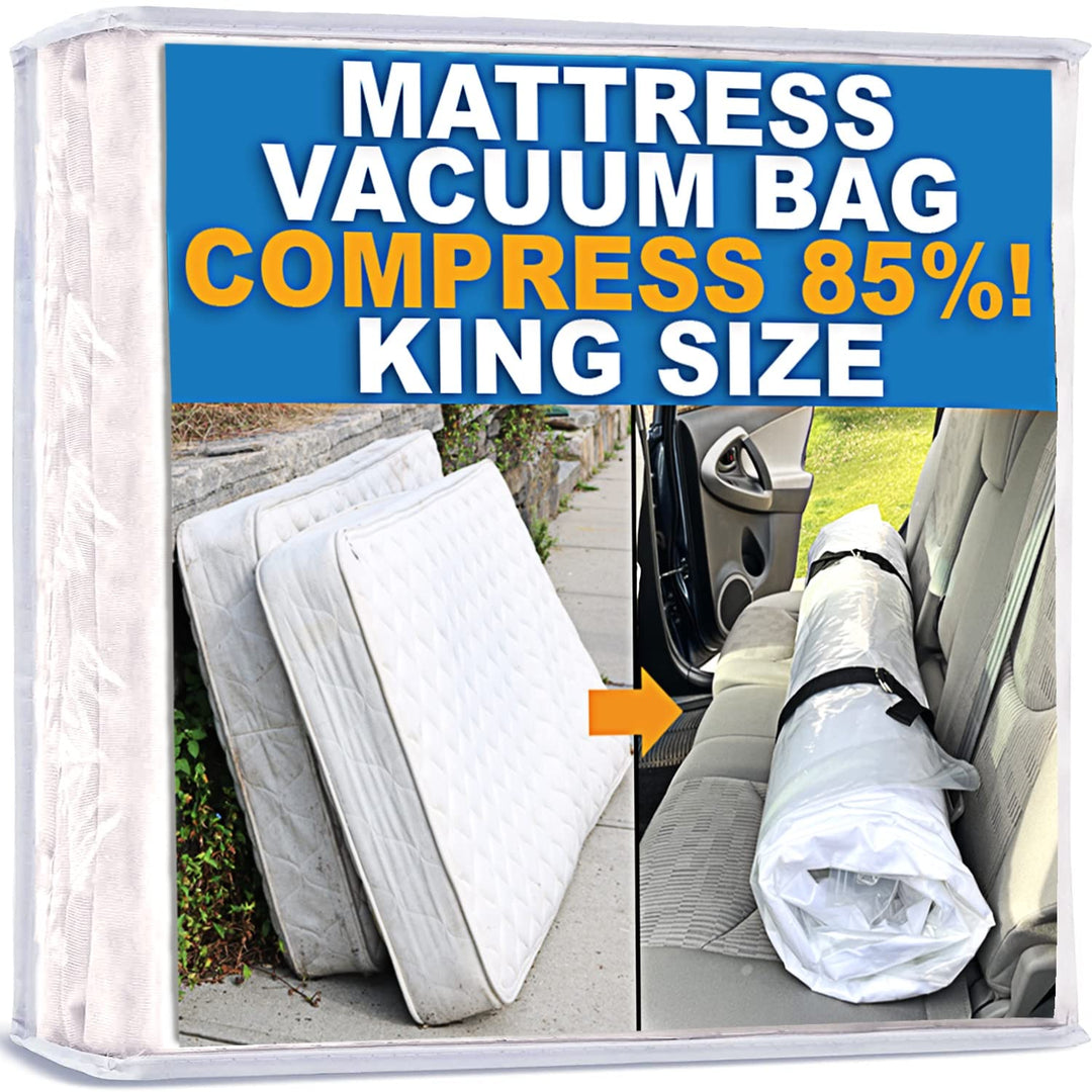 Homie Matratzen-Vakuumbeutel, verschliessbarer Beutel für Memory Foam- oder Federkernmatratzen, Komp