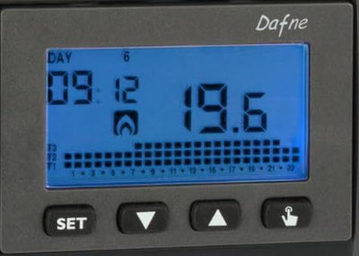 VEMER Daphne Einbaubatterie Chronothermostat, weiss/anthrazit, normal