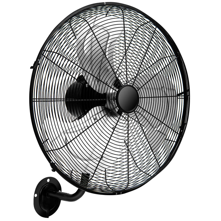 RELAX4LIFE Wandventilator mit 3 Geschwindigkeitsstufen, 85°Oszillation & 30°Neigung, 120W Ventilator