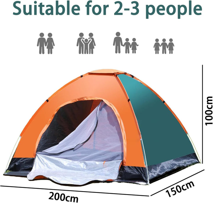 KEELYY Wurfzelt 2 Personen Pop Up Zelt Leicht Camping Zelt Wasserdicht Kuppelzelt Automatisches für