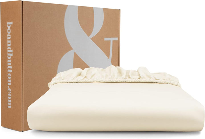 bo&button® Mako Satin Spannbettlaken | Echte Bio Luxusqualität | ALLE GRÖssEN für Matratzen & Boxspr