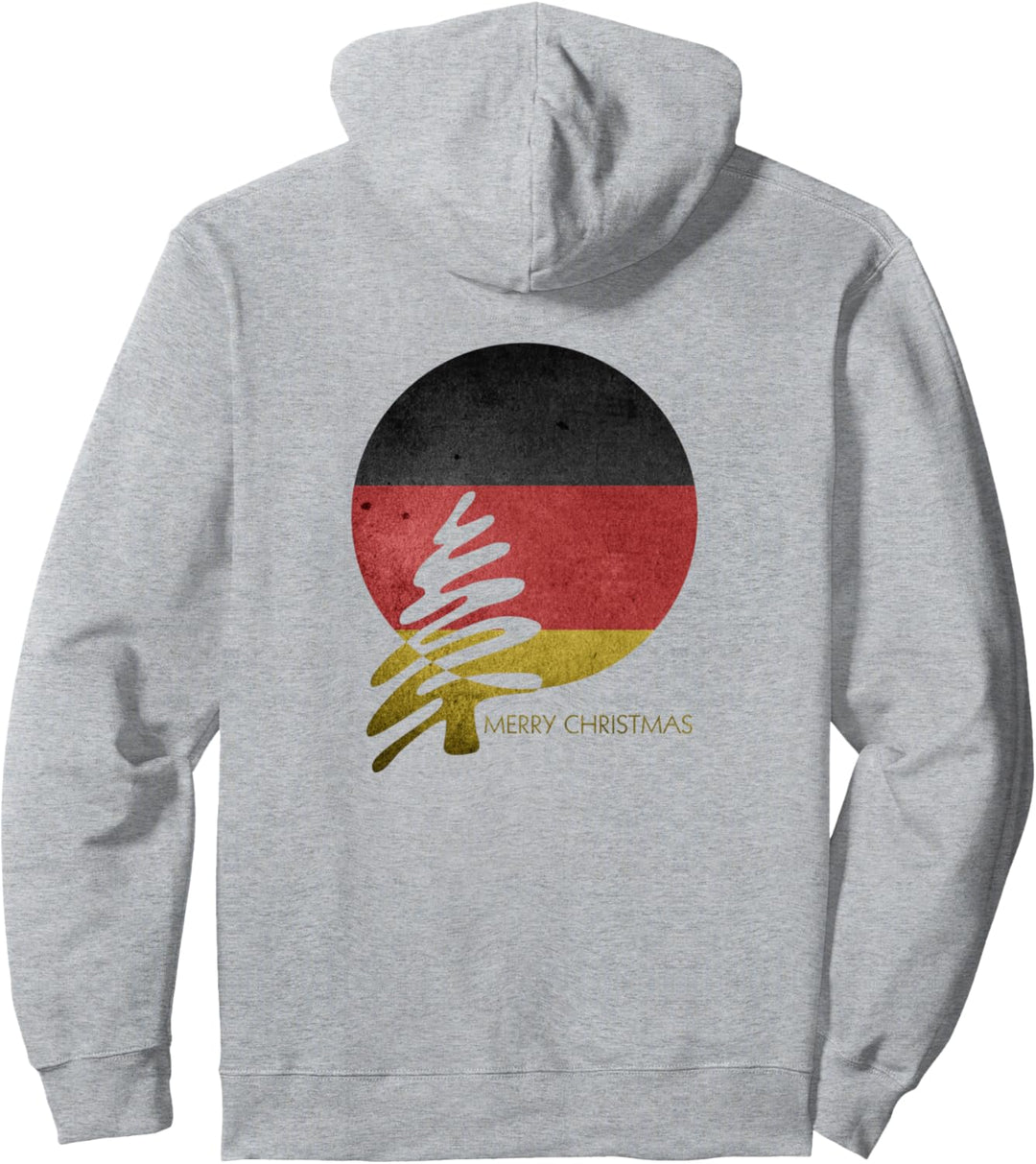 Merry Christmas Tree - Deutschland (BRD) Flagge Fan Fun Pullover Hoodie