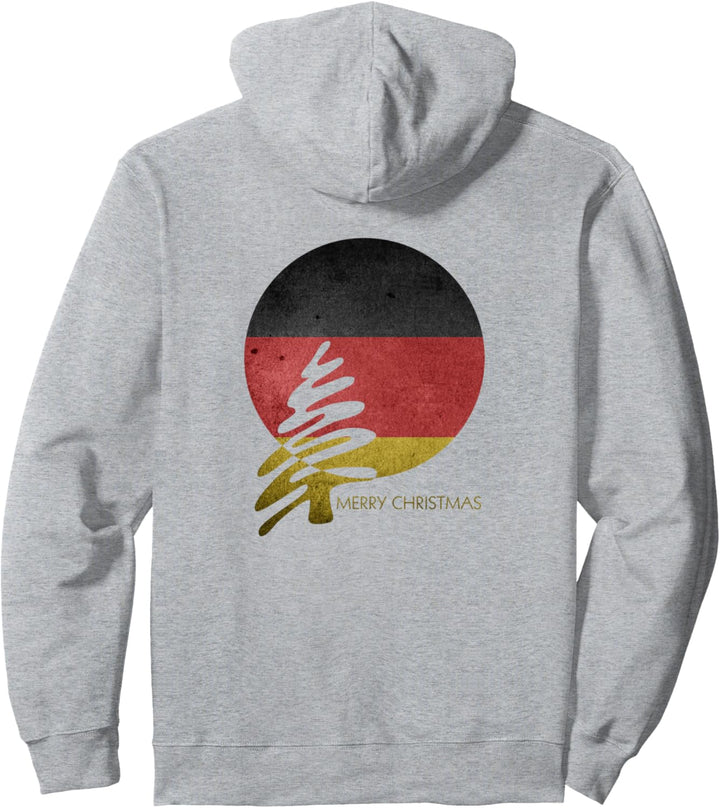 Merry Christmas Tree - Deutschland (BRD) Flagge Fan Fun Pullover Hoodie