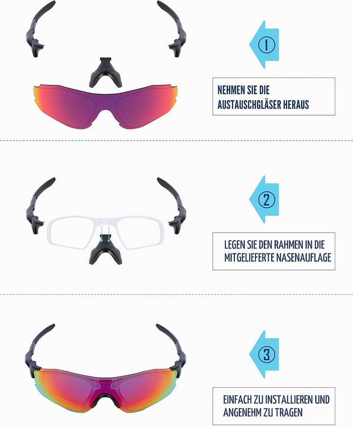 Saucer Insert Clip-On | Rx Optischer Einsatz für Oakley EV Zero Series Sonnenbrille - Transparent, f