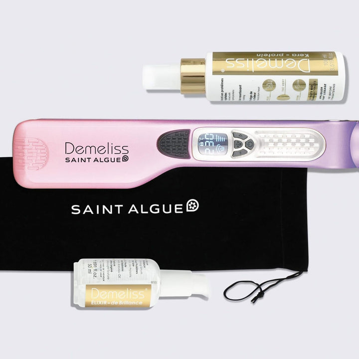 Demeliss SAINT ALGUE - Haarglätter TITANIUM DREAM EDITION - Schwimmende Platten, Titanbeschichtung -