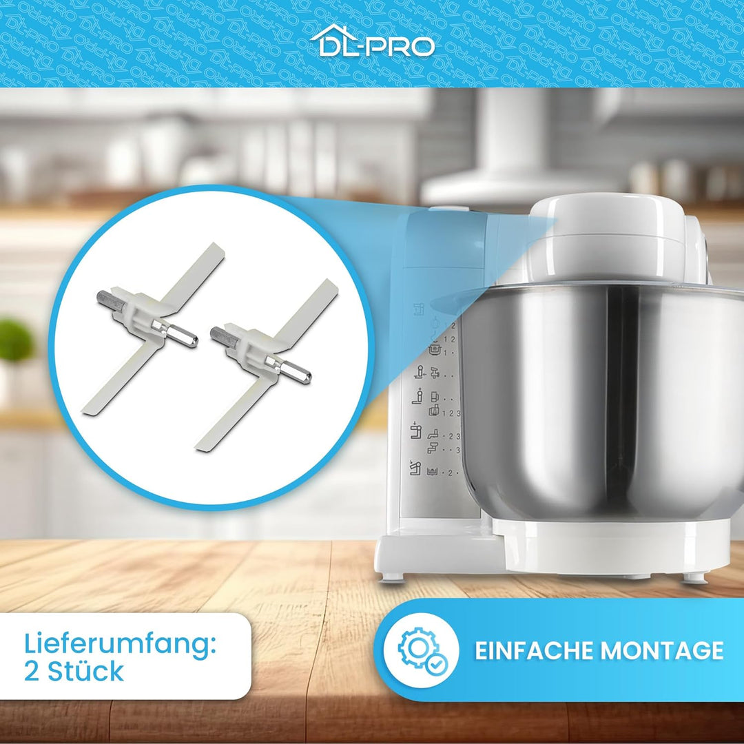 DL-pro 2 x Mitnehmer für Bosch 00091027 091027 für MUM4 MUZ4 Küchenmaschine Flügel Achse Antrieb mit