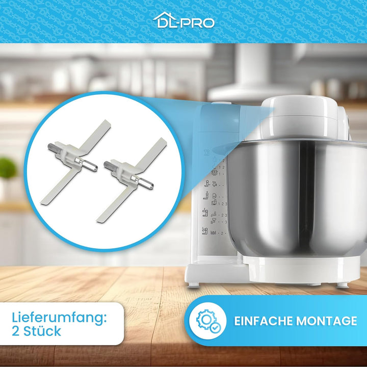 DL-pro 2 x Mitnehmer für Bosch 00091027 091027 für MUM4 MUZ4 Küchenmaschine Flügel Achse Antrieb mit