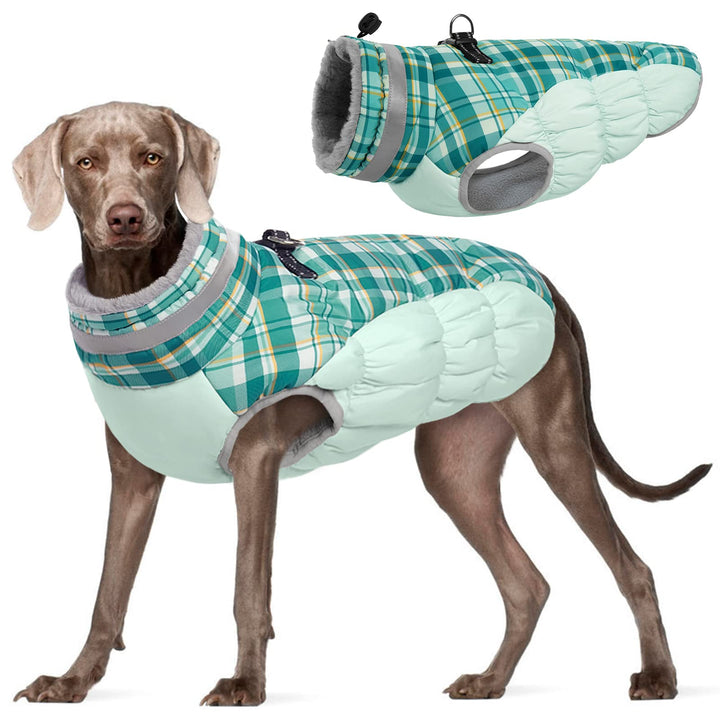 Kuoser Warme Hundejacke, Reflektierende Hundemantel, Winddichte Hundemantel für Kleine Hunde,Moden H