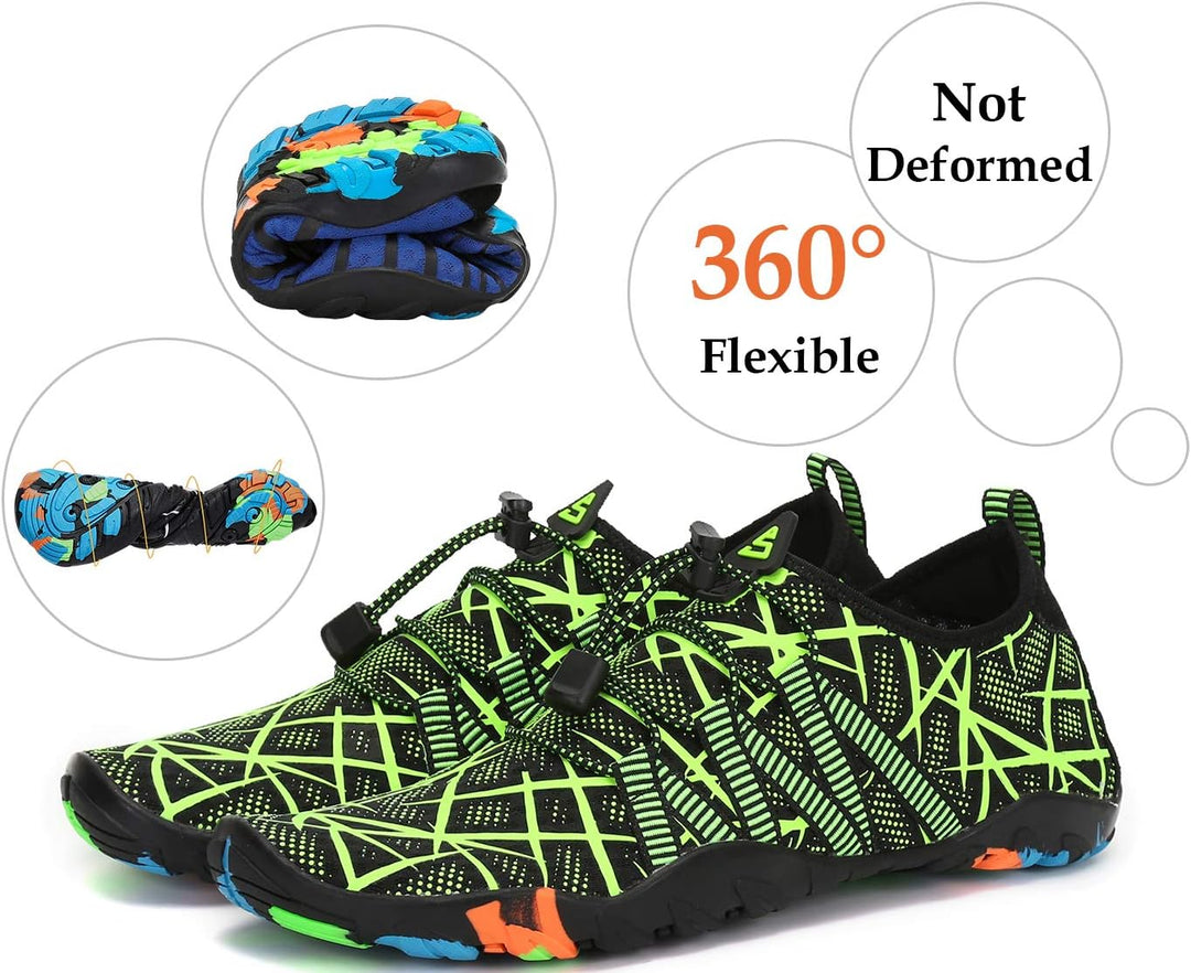 SAGUARO Badeschuhe für Herren Damen - 7/9 Drainagelöcher Schnelltrocknende rutschfest, Gr 35-48 45 E