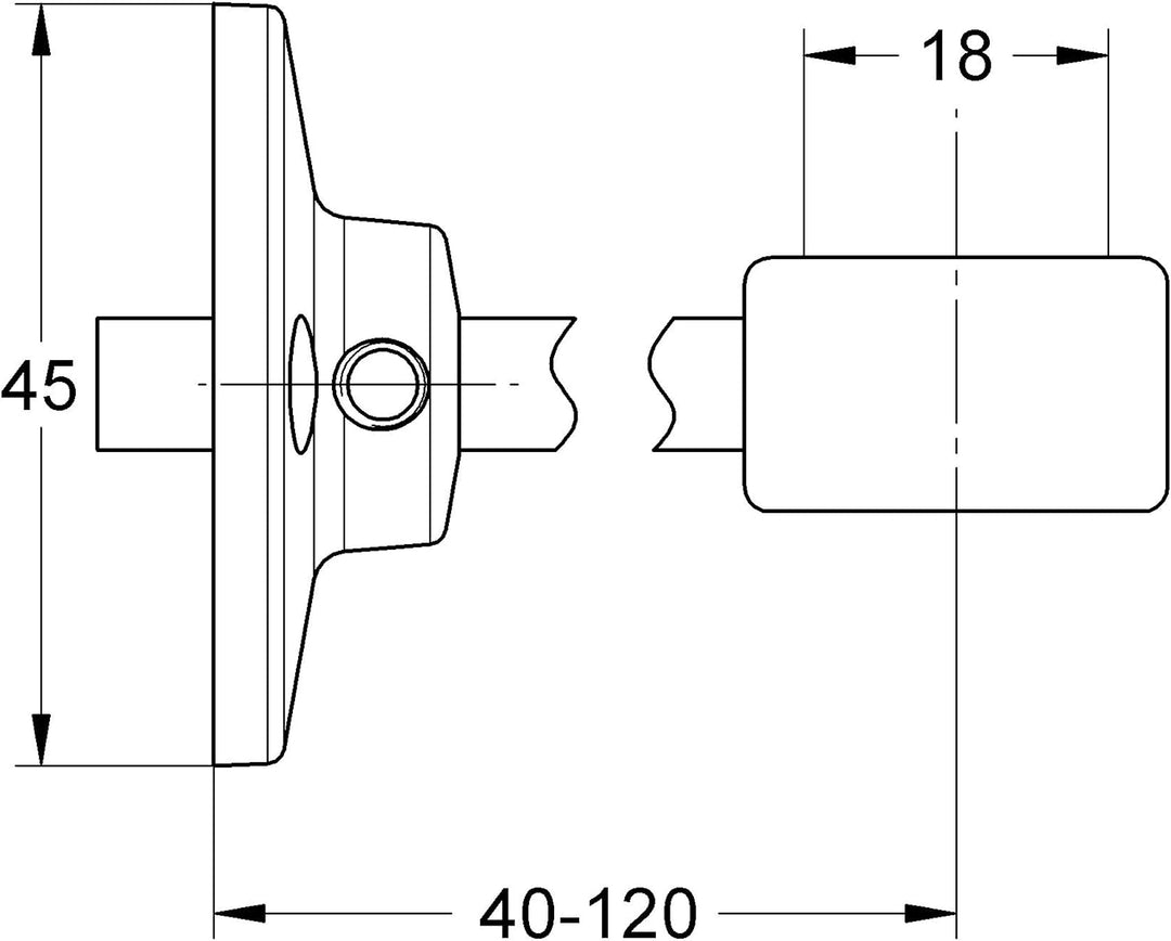 GROHE Wandschelle (inkl. Steindolle, Holzschrauben, für Standbrause 27 304 000, langlebig), chrom, 2