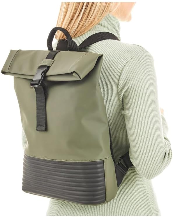 Rieker Damen H1426 Rucksack, Grün, S