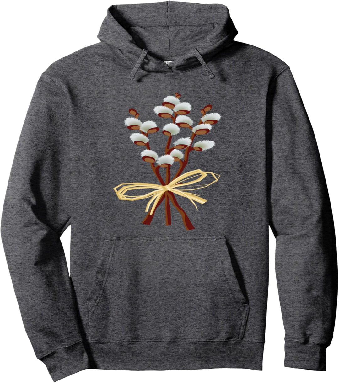 Pussywillow Pflanze Pullover Hoodie