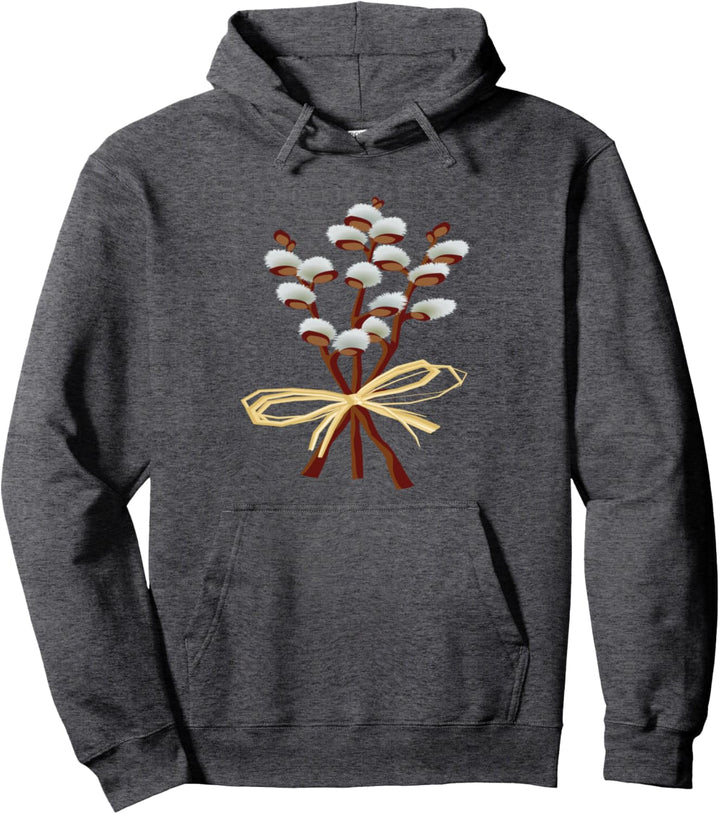 Pussywillow Pflanze Pullover Hoodie
