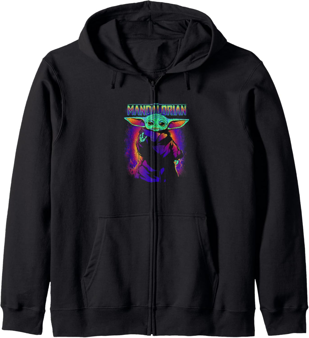 Star Wars: The Mandalorian Grogu Neon Child Logo Kapuzenjacke