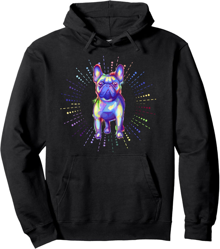 Französische Bulldogge Wasserfarbe Züchter Bullys Pullover Hoodie