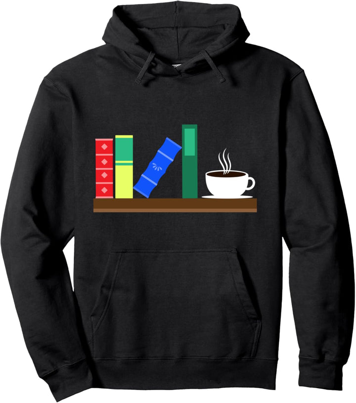 Buch Bücher Kaffee Lesen Hobby Geschenk Hoodie Pullover Hoodie