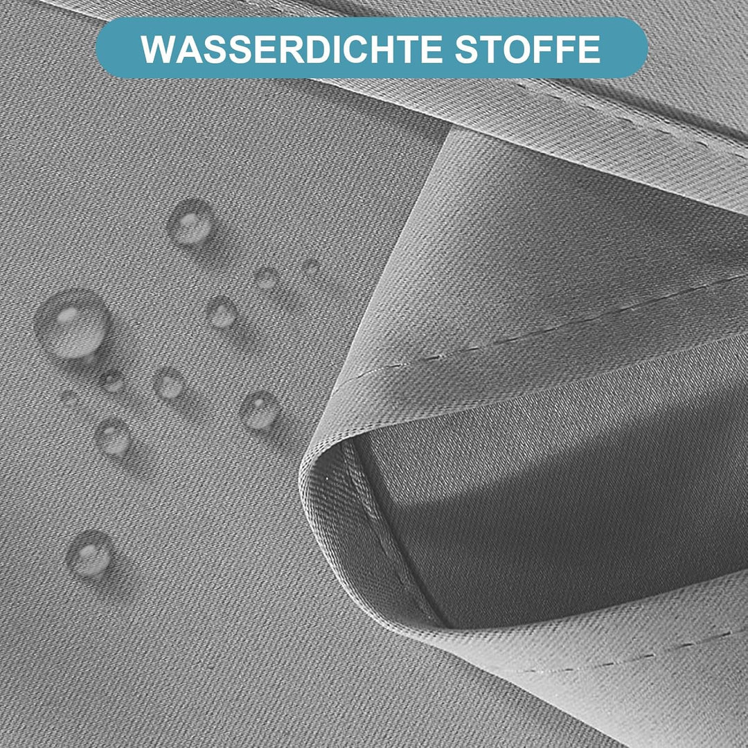 Lapalife Outdoor Vorhang Wasserdichter extra breit Oben und unten mit Ösen,B254XH213cm Wetterfest Ou