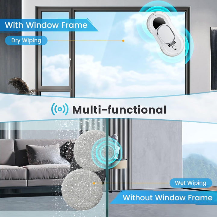 Fensterputzroboter 3000 PA 0.35m/min Saugleistung Glasreinigungsroboter Elektrischer Fensterreiniger